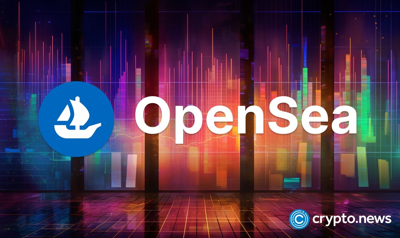 Opensea market stake increases by 71.5% after sea tokens appear.